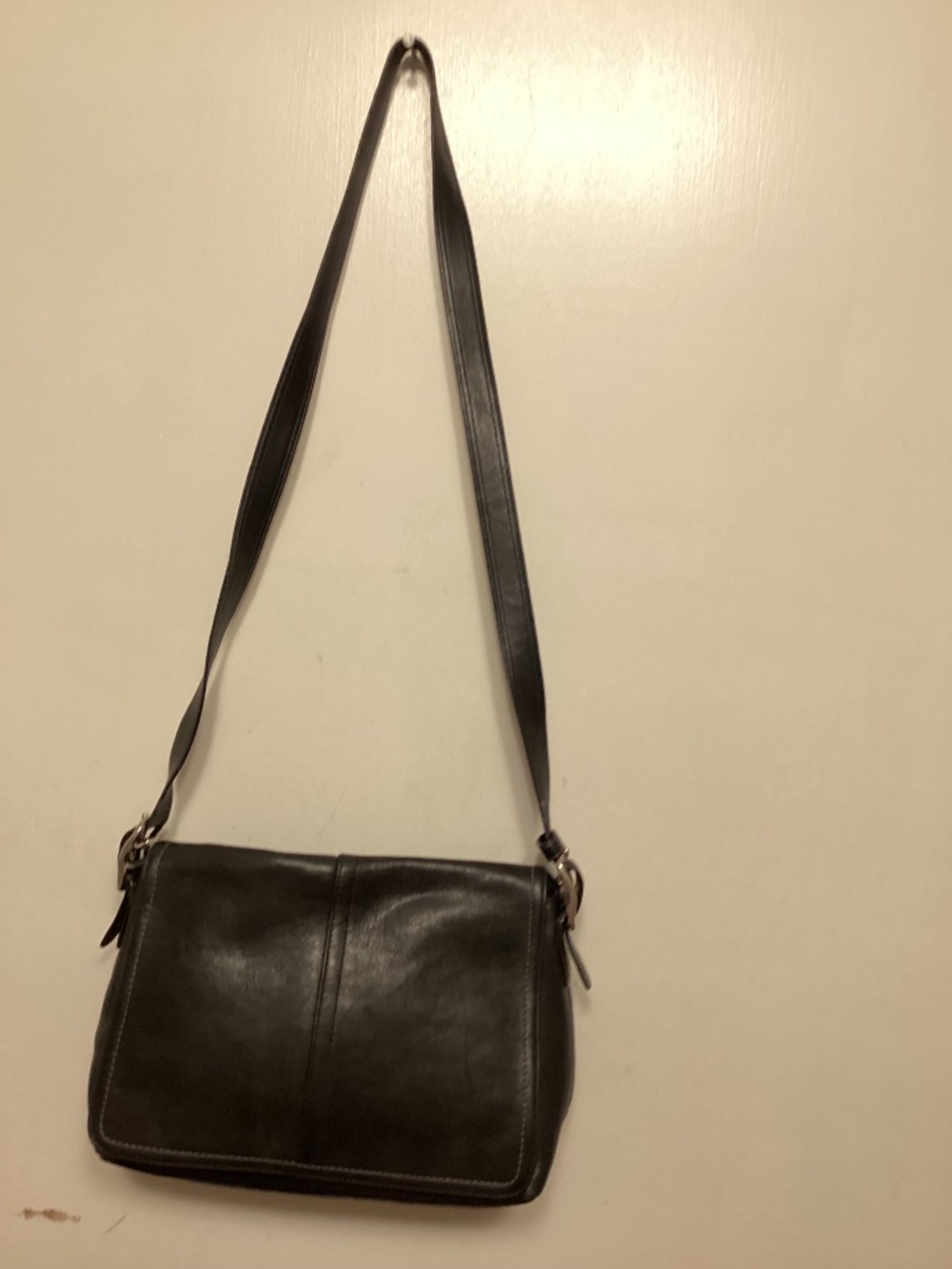 Coach Vintage  Factory flap over leather shoulder/ cross body bag